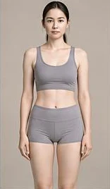 Example: balanced body type, front