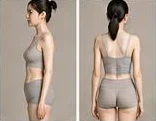 Qi & Blood deficiency body type, side and back