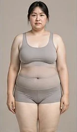 Example: yang deficiency body type, front
