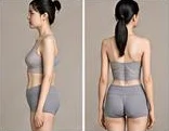 Yin deficiency body type, side and back
