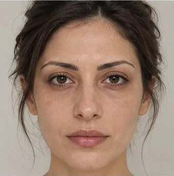 Example of a dull, dark complexion