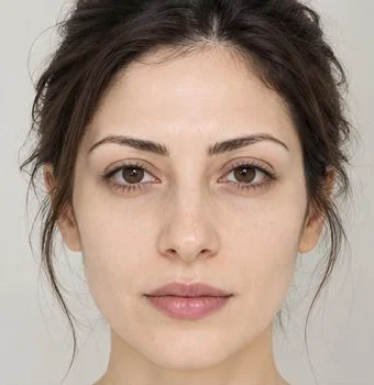 Example of a pale, white complexion