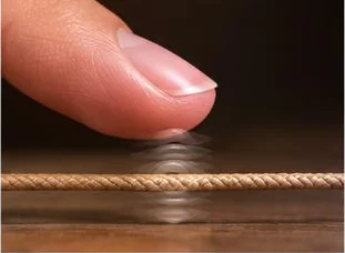 Illustration: how a tight pulse feels under the fingertip